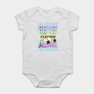 Nurse colorful pastel design Baby Bodysuit